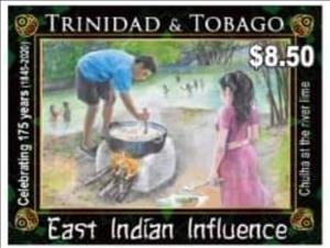 Stamp, Cooking On A Chulha at Riverside, Trinidad and Tobago,  , Art of Cooking, Immigrants