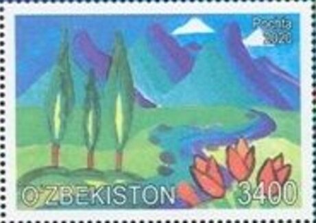 Children's Art : Spring View