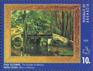 Stamp, The Bridge at Maincy, Abkhazia,  , Paintings